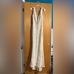 Champagne wedding dress